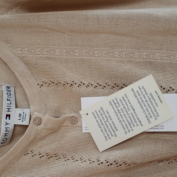 Tommy Hilfiger Silk Knit Tank Top- L - Picture 4 of 6